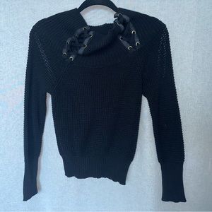 Off the shoulder knit sweater!